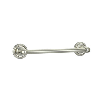 Emtek 30" Traditional Brass Towel Bar w/Rope Rosette